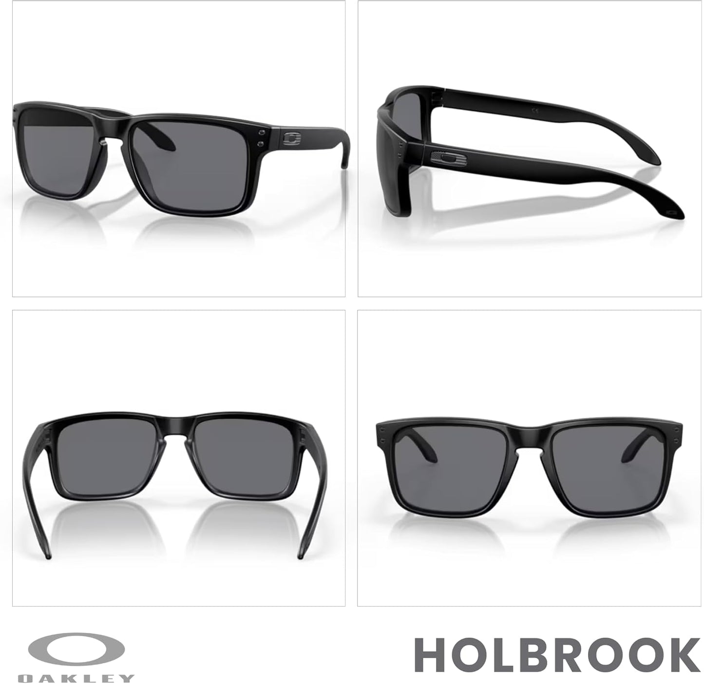 OAKLEY Holbrook OO9102 Square Sunglasses for Men+ Bundle Accessory Leash Kit, Microfiber Pouch