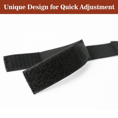XMJY Magnetic Rifle Sling Strap, Strong Magnets Sentry Straps for Rifle, Adjustable Universal Sling Keeper Retention Band Rifle Accessories, Black