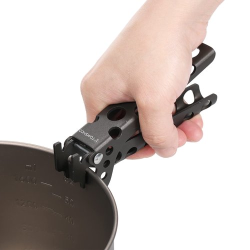 HUIOP Pot Lifter, Aluminum Pot Lifter Camping Pot Pan Grip Handle Outdoor Cooking Pot Holder