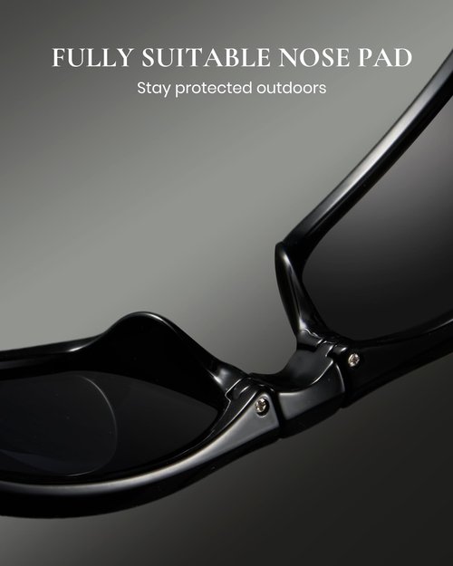 Marino Bonatti Folding Sunglasses Polarized Sports Fishing Sunglasses for Men UV400 Sun Glasses for Cycling Running Hiking
