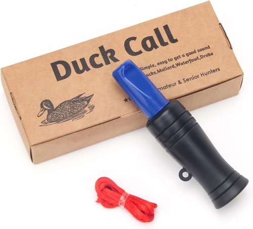 Qnsouioe Duck Call Lanyard with Camo Military Grade Duck Hunting Accessories with Drops Secures 6 Call, Hand Braided 550lb Paracord Goose Calls for Hunting Predator (Duck Call Blue, Blue)