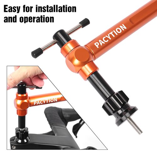 Derailleur Hanger Alignment Gauge,Road Bike Dual Control Lever Alignment Tool, Bike Shifter Brake levers Height Horizontal Regulator Tool Angle Left Right Symmetrical Adjuster,Bicycle Leveling Tool
