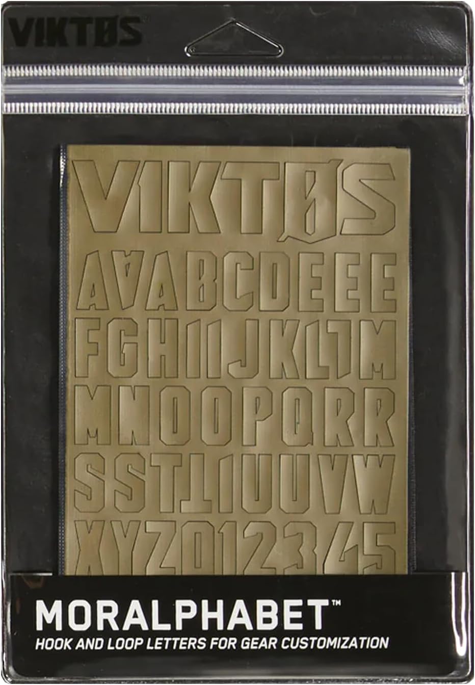 VIKTOS Moralphabet Versatile Creative Durable Hook & Loop Letters - Compatible with Any Item Equipped with a Loop Patch Panel