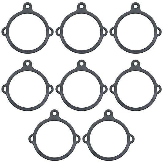 FMHXG 8PCS Paracord Water Bottle Loop Strap 3 Hole Plastic Ring Cup Accessory Safety Water Bottle Loop Sports Insulated Mug Plastic Carrying Ring 2.3 inch for Water Bottle Carrier Stand Handle Black