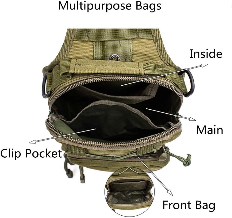 Tactical Backpack Outdoor Shoulder Bag Satchel Sling Chest Packs Daypacks