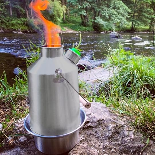 Scout 41 oz. Anodized Aluminum Kelly Kettle® (1.2 ltr) Rocket Stove Boils water Ultra Fast with just sticks/twigs. Enables You to Rehydrate Food or Cook a Meal. For Camping, Fishing, Emergency