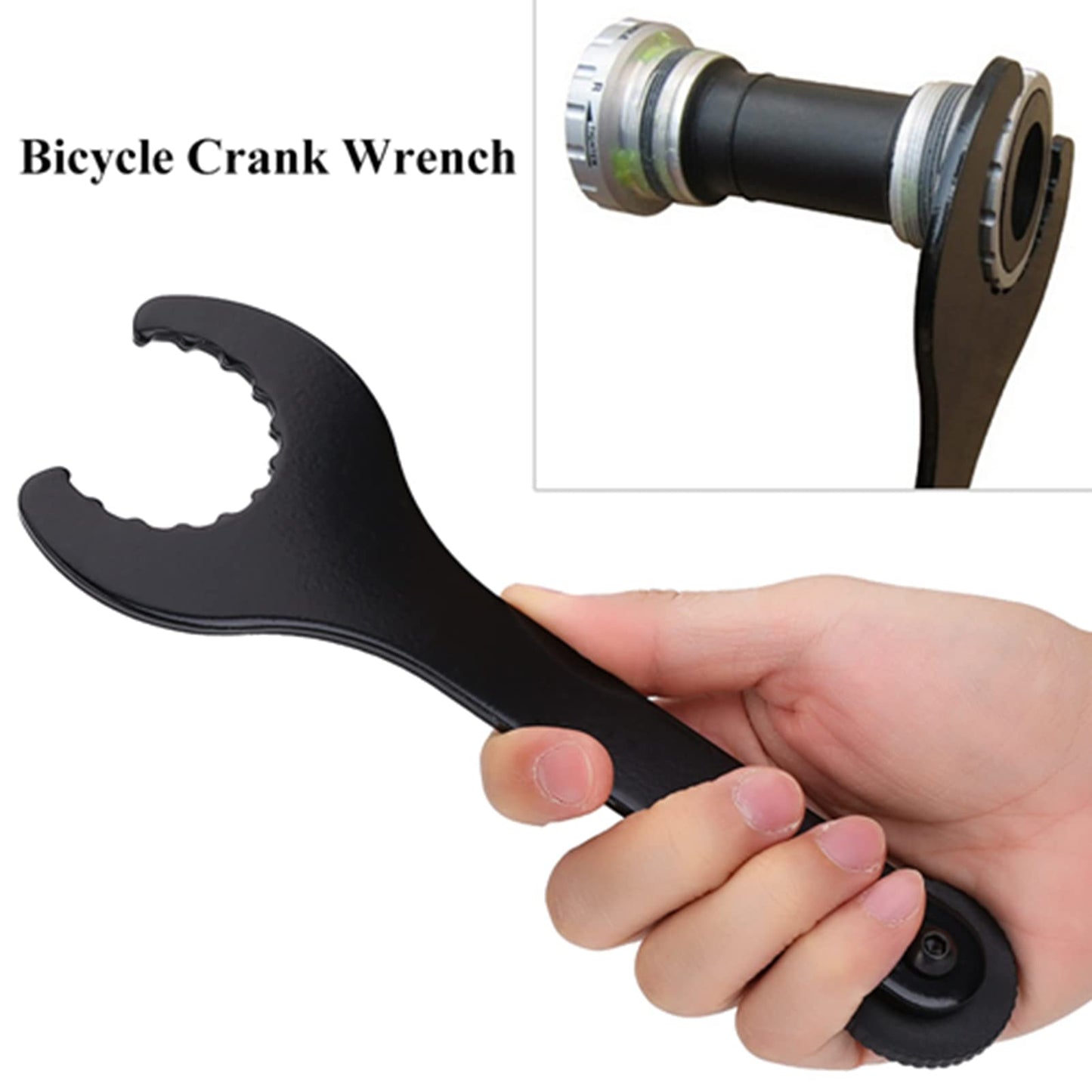 RiToEasysports Bottom Bracket Wrench, 1Pc Carbon Steel Bottom Bracket Wrench Spanner Removing Installing Repair Tool Bb 8000