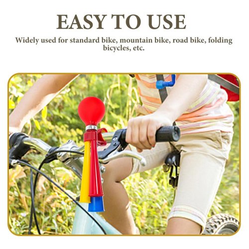 Toddmomy 3Pcs Bugle Horn Retro Clown Horn Kids Bike Horn Squeeze Clown Horn Loudspeaker Snail Air Horn Handlebar Accessories for Vehicles Bicycles Golf Cart