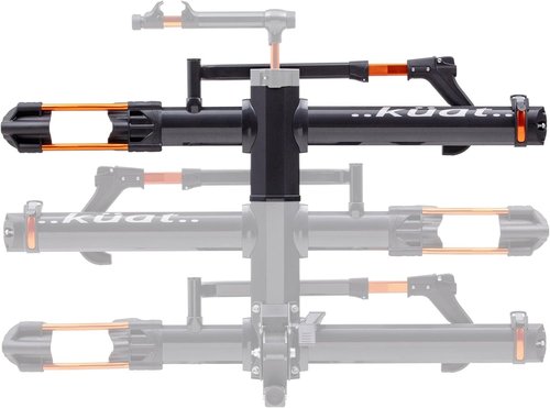 KUAT NV Add-On 2.0-2" - +2-Bike Rack | Increases The 2" NV 2.0 to a 4-Bike Hitch Rack | Rugged All-Metal Construction | E-Bike Compatible | Easy Installation | Black Metallic (NA22B)