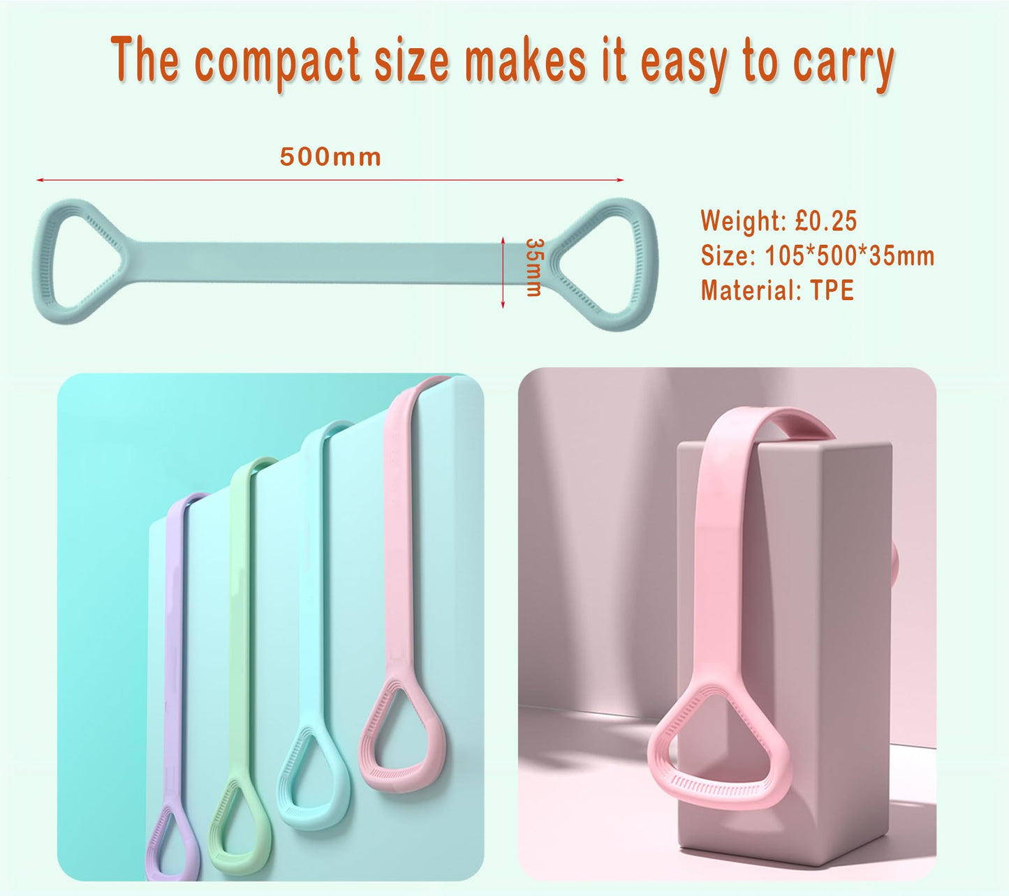 Figure 8 Resistance Band, Arm Back Shoulder Exercise Elastic Rope Stretch Fitness Band, Foot, Leg, Hand Stretcher, Arm Exerciser for Yoga Pilates Stretching Physical Therapy, Home Gym Workout(Pink)