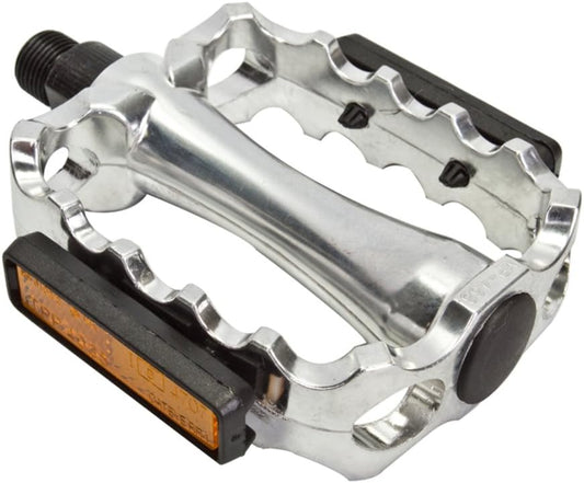 Sunlite Cruz Alloy Sport Pedals, 9/16", Silver