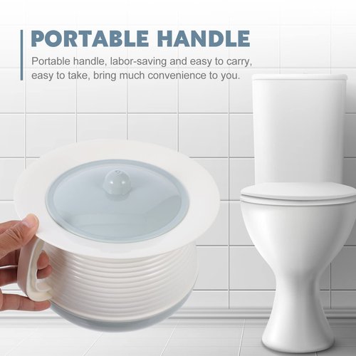 Mobestech Chamber Pot Portable Toilet Urine Pot with Lid Urinal Pee Buckets Potty Urinal Car Emergency Toilet Pot Spittoon Bottle with Handle for Camping Travel Home Bucket Toilet (Blue)