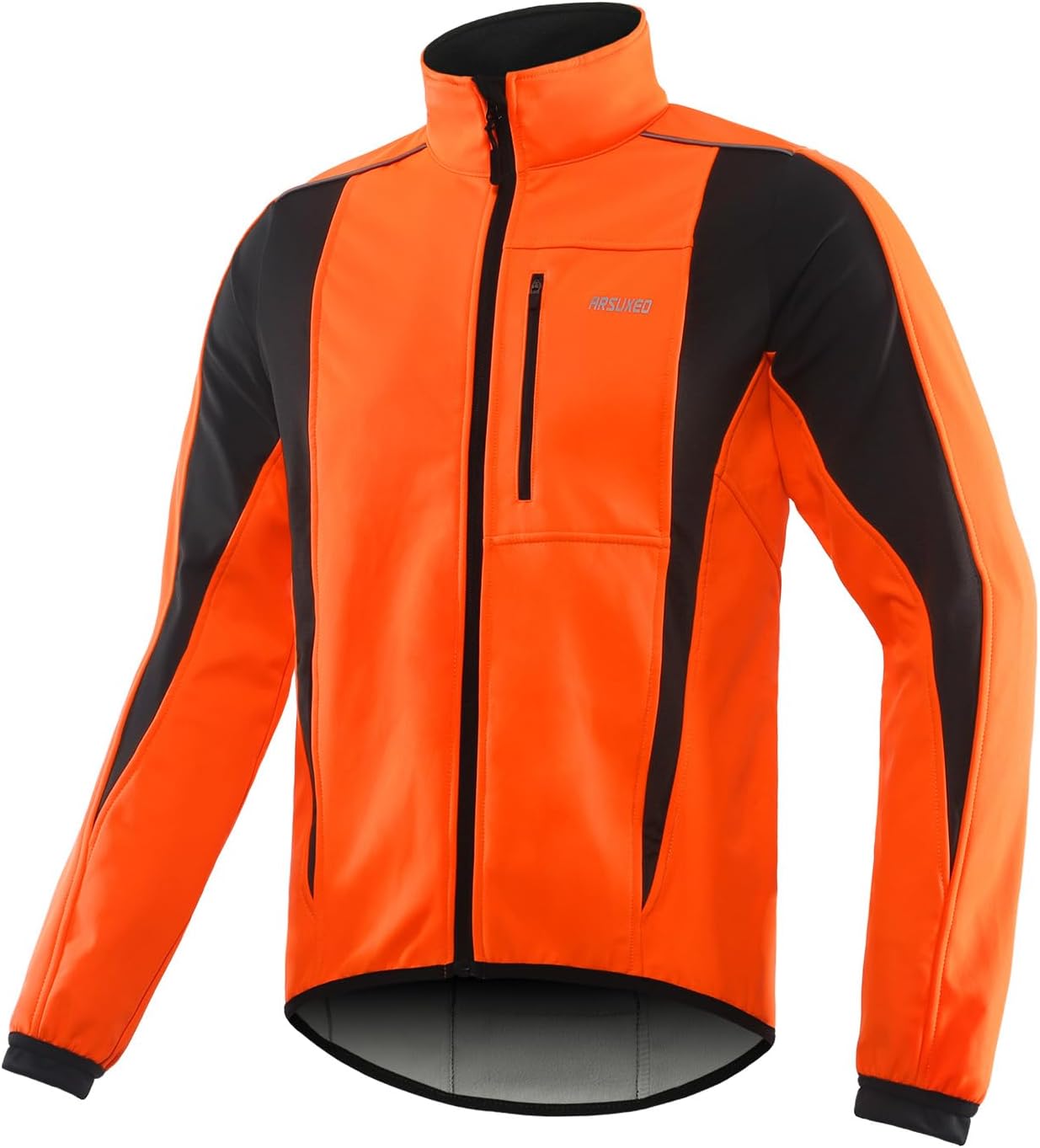 ARSUXEO Winter Warm UP Thermal Softshell Cycling Jacket Windproof Waterproof 15-k