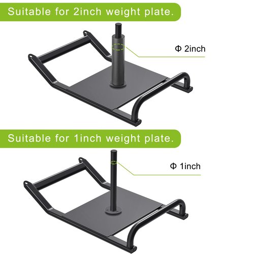 Dolibest Portable Weight Sled with Handle, Workout Sled for Fitness Strength Training and Speed Improvement, Innovative Design for Easy Obstacle Clearance, Suitable for 1-2" Weight Plates
