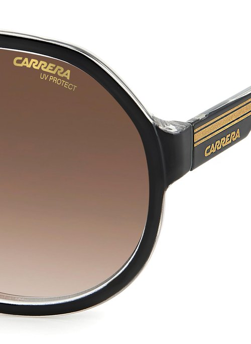 Carrera Men's 1057/S Square Sunglasses, Black Gold, 64mm,11mm + 1