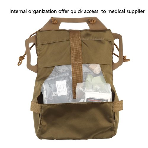 Tactical IFAK Pouch,Rapid Tear-Away Two-Piece System First Aid Kit Medical Pouches Emergency Survival Bag