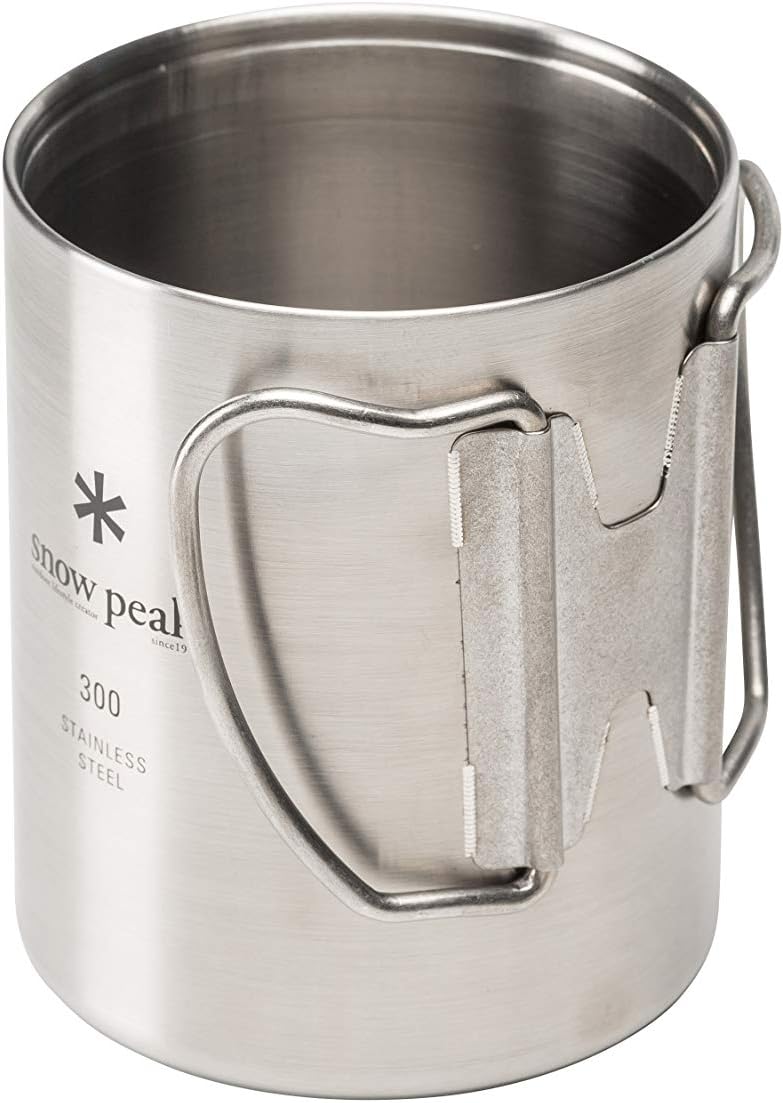 Snow Peak 300ml Double Wall Titanium Insulated Camping Mug - Lightweight & Durable