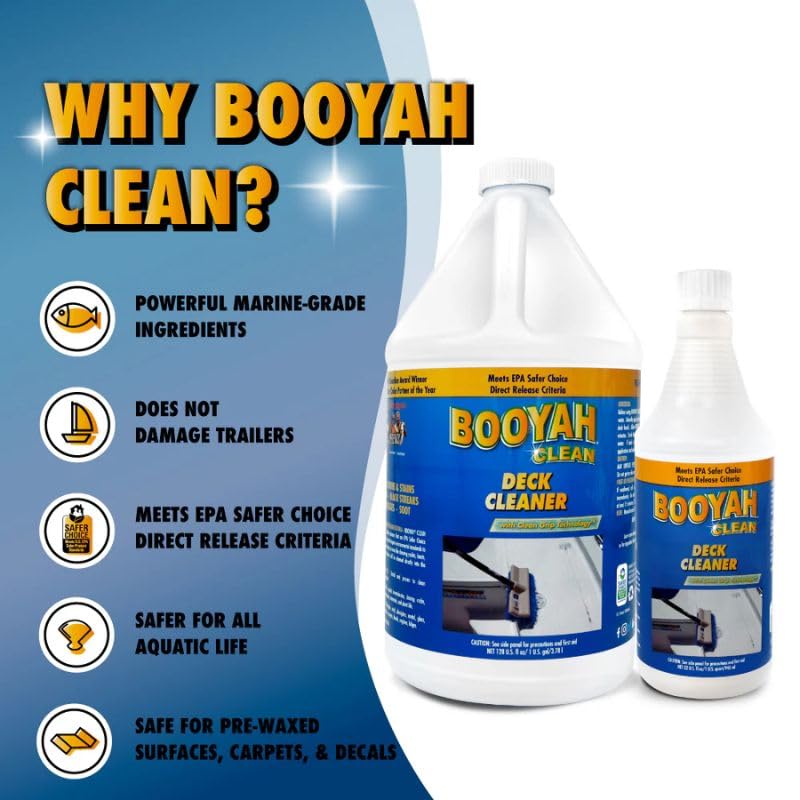 128 Fl Oz Deck Cleaner - Non-Skid & Flat Surfaces, Eco-Friendly, EPA Safer Certified