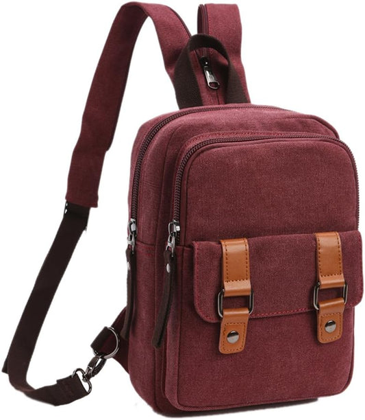 Arbag Small Cute Backpack Vintage Casual Canvas Shoulder Bag Daypack 8528bag,Grey