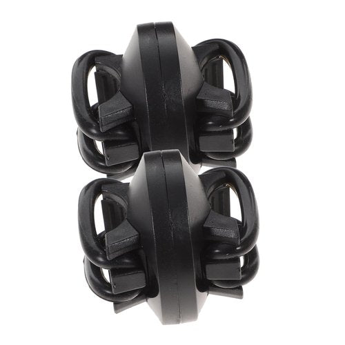 Parliky 2Pcs Adjustable Flashlight Holder for Cycling Hiking Camping Rotating Torch Light Brackets Plastic Front Light Mounting Clips Black