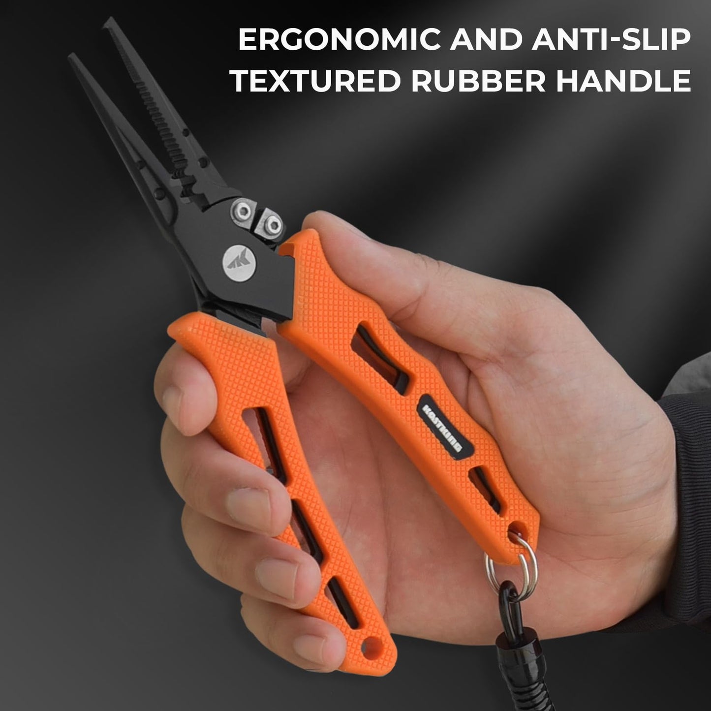 KastKing Radius KutR Fishing Line Spooler, Line Gobbler Line Stripper & 7" Cutthroat Pliers Combo, Multi-Functional Fishing Tool Combo, Corrosion Resistant - for Freshwater & Saltwater Angling