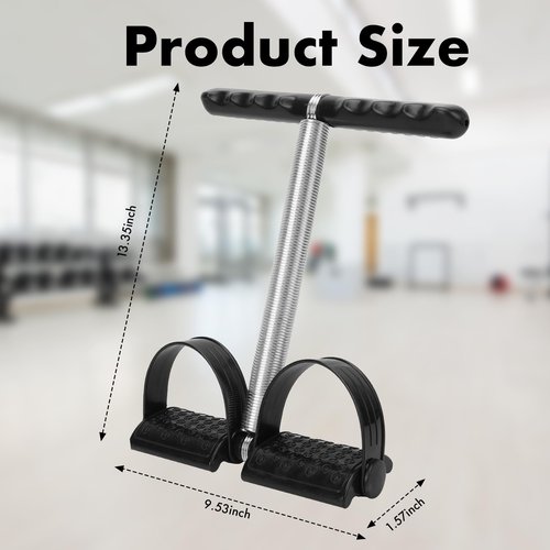 Pedal Puller Resistance Bands with Single Spring – Durable Sit Up Equipment for Home Gym, Strength Training for Abs, Legs, Chest – Portable Full-Body Workout Gear