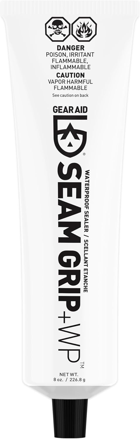 GEAR AID Seam Grip WP Waterproof Sealant and Adhesive for Jackets, Tents, Sleeping Pads and Outdoor Fabric | Repairs Rips, Seals Seams on Nylon, Canvas and Vinyl