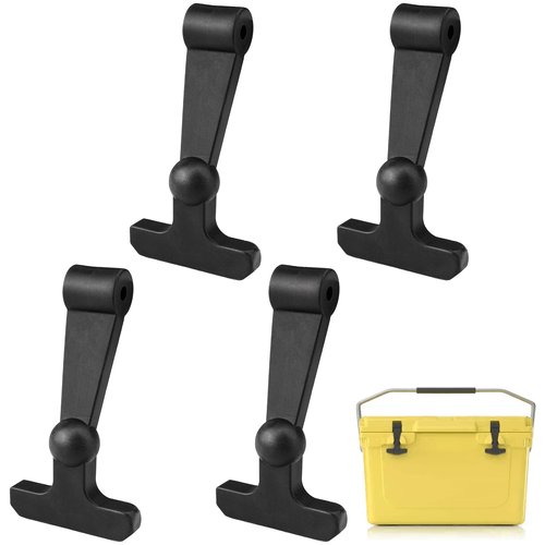 YIBEICO 4 PCS Replacement Cooler Latch for YETI RTIC, Durable Rubber T-Latch Quick Install Cooler Latch Upgrade