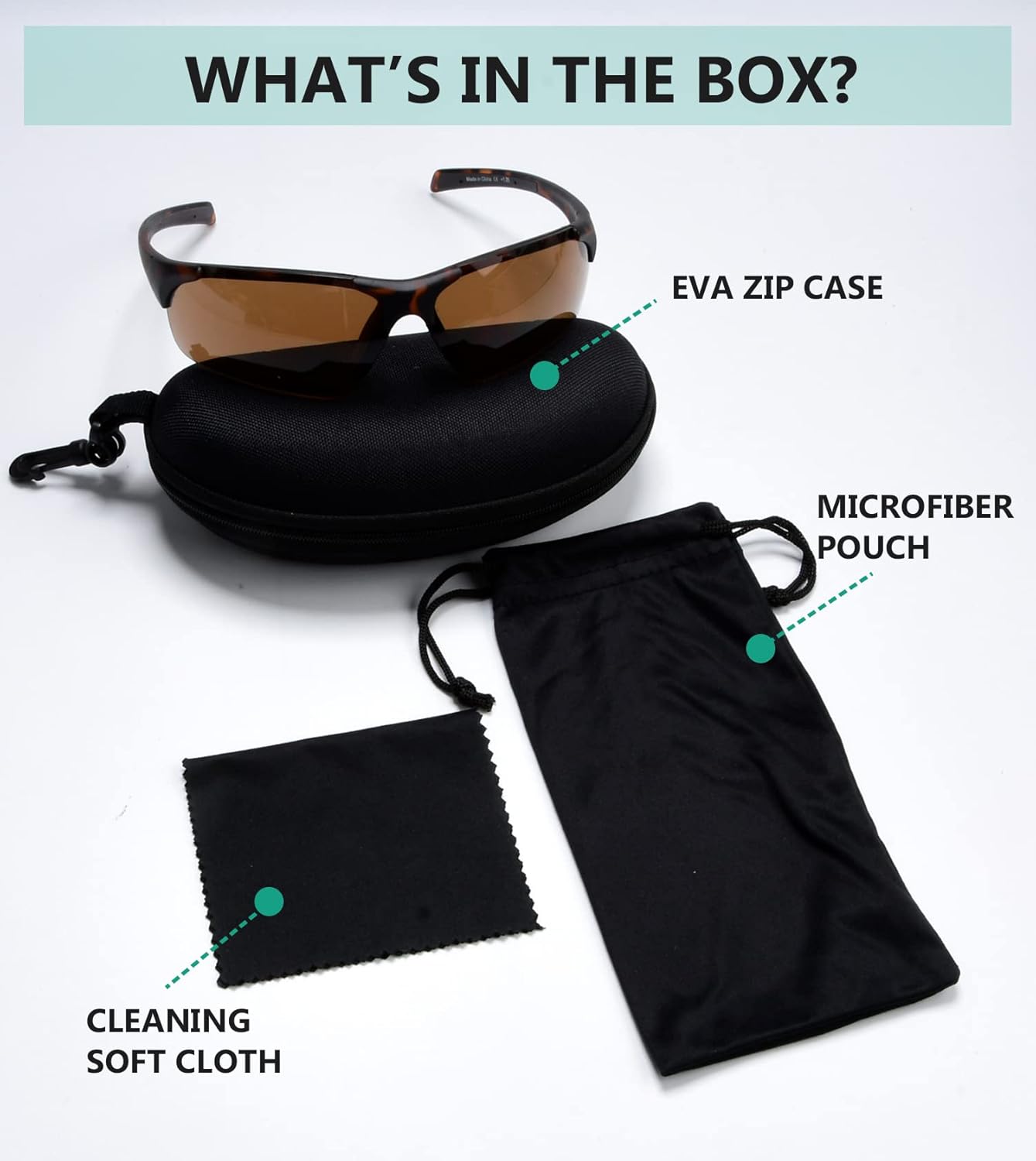 Eyekepper TR90 Unbreakable Sports Half-Rimless Bifocal Sunglasses Baseball Running Fishing Driving Golf Softball Hiking