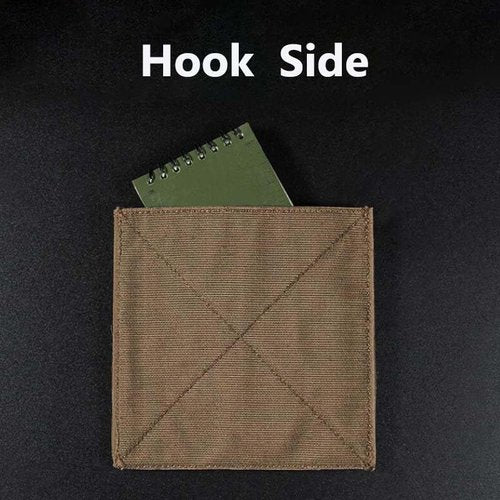 Tactical Molle D3CRM Chest Rig Admin Sleeve Expansion Pouch Concealed Storage Pocket for Vest Backpack Hook and Loop Black