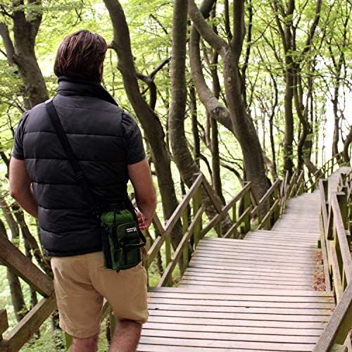 Wild Wolf Outfitters - #1 Best Water Bottle Holder for 64 oz Bottles - Carry, Protect and Insulate Your Flask with This Military Grade Carrier w/ 2 Pockets and an Adjustable Padded Shoulder Strap.