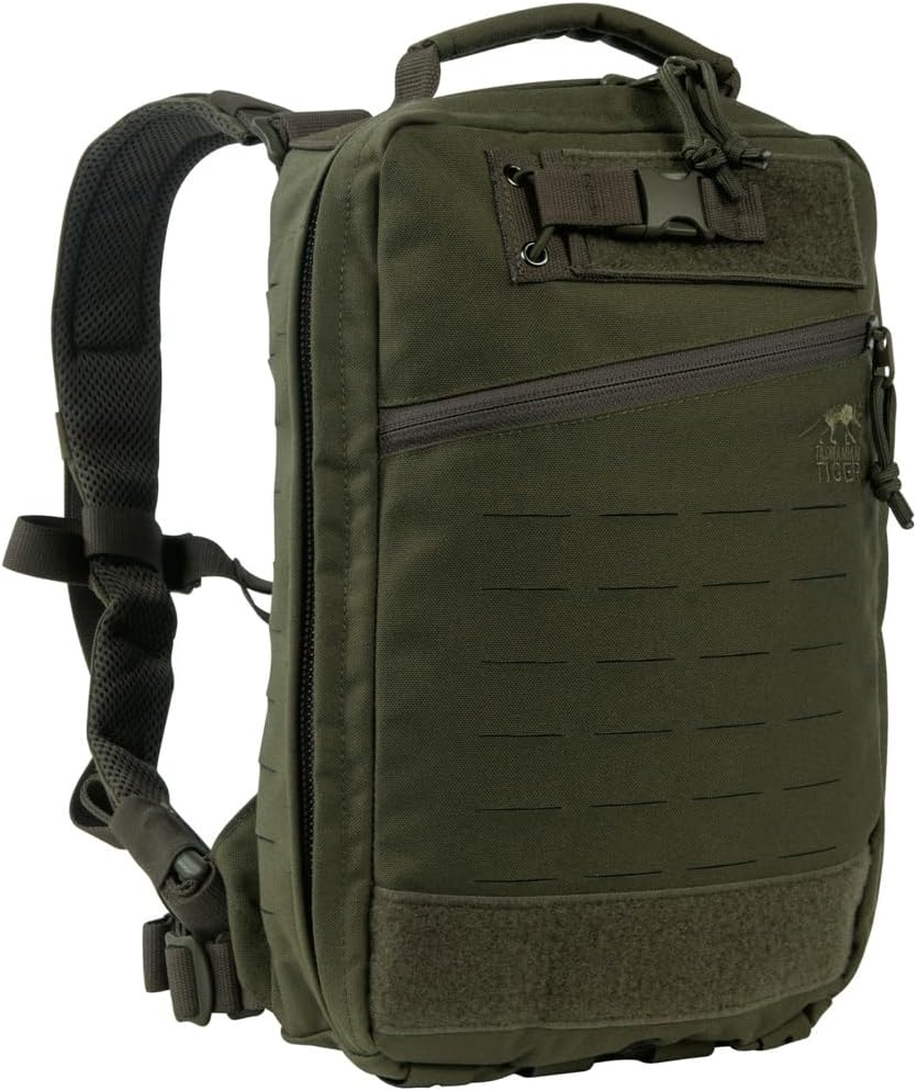 Tasmanian Tiger Assault Medical Backpack MKII S – Lightweight MOLLE First Aid Organizer, Black