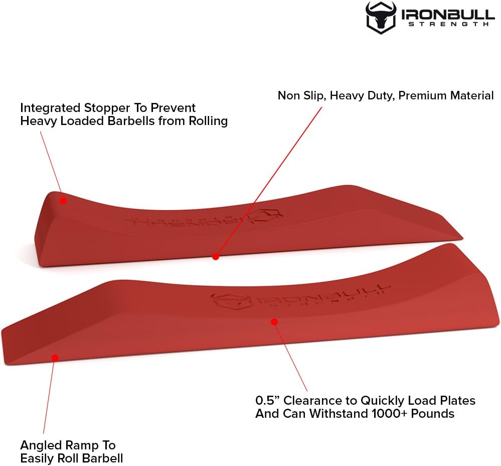 Iron Wedge (1 Pair) - Deadlift Bar Jack Alternative for Efficiently Load and Unload Weight Plates - Ideal for Strength & Fitness Athletes, Cross Training, Powerlifting, Strongman, Bodybuilders