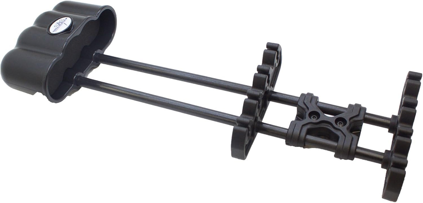4-Arrow Quick Release Aluminum Bow Quiver - SAS Compact Design