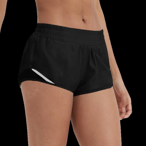 Husnainna Athletic Running Shorts for Women 2.5'' with Zipper Pockets and Mesh Liner Yoga Gym Workout H027-Black-D10L