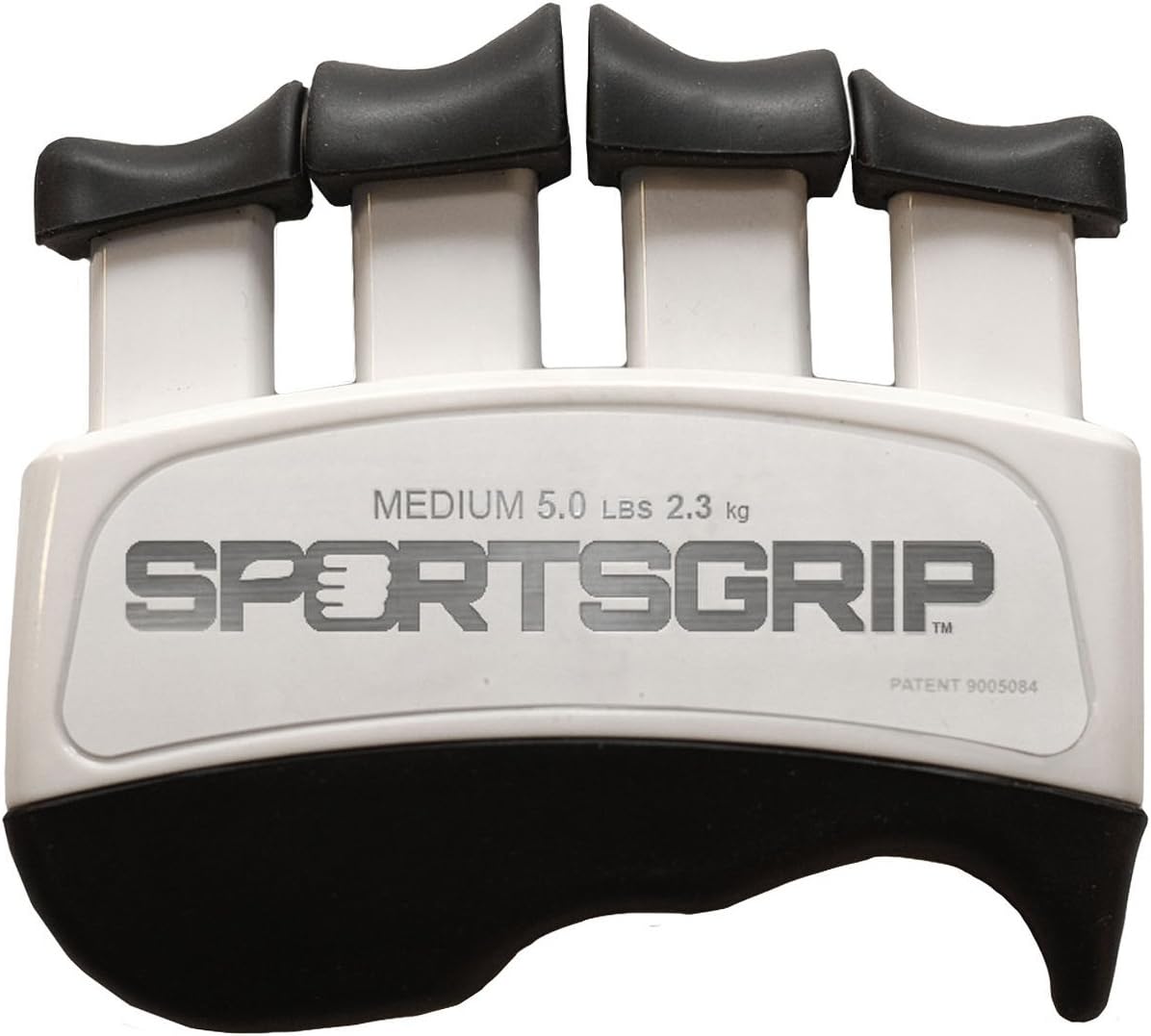 Hand and Finger Exerciser (Medium - 5lbs / 2.3kg) – Best Ergonomic Finger Strengthener to Improve Grip for All Sport Athletes