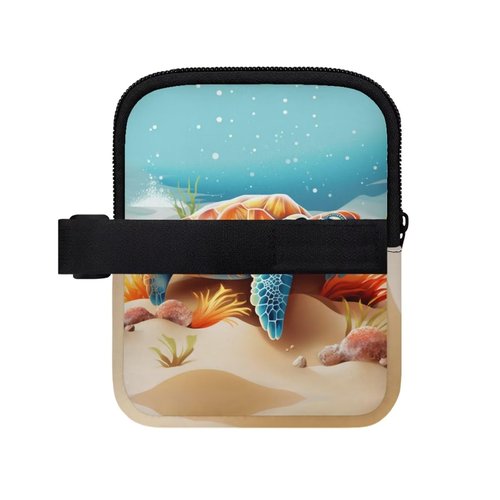 BYCHECAR Water Bottle Pouch Sea Turtle Stanley Cup Pouches for 40oz Tumbler IceFlow Storage Pocket Stanley Phone Holder Gym Tumbler Accessories