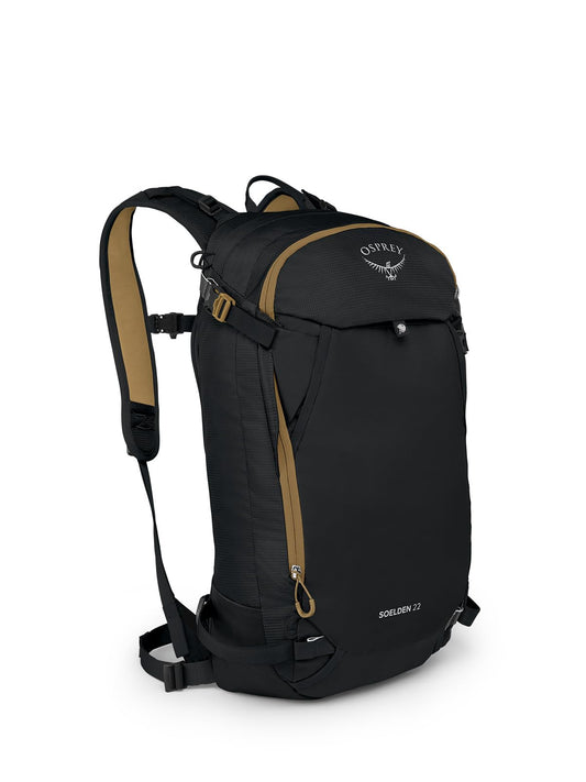 Osprey Soelden 22L Men's Ski and Snowboard Backpack, Black