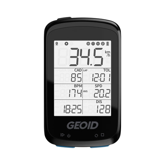 GEOID CC500 Bike Computer GPS, Wireless Bike Speedometer, ANT+ Bluetooth 2.5 Inch Bicycle Computer,IPX6 Waterproof Cycling Computer with Auto Backlight