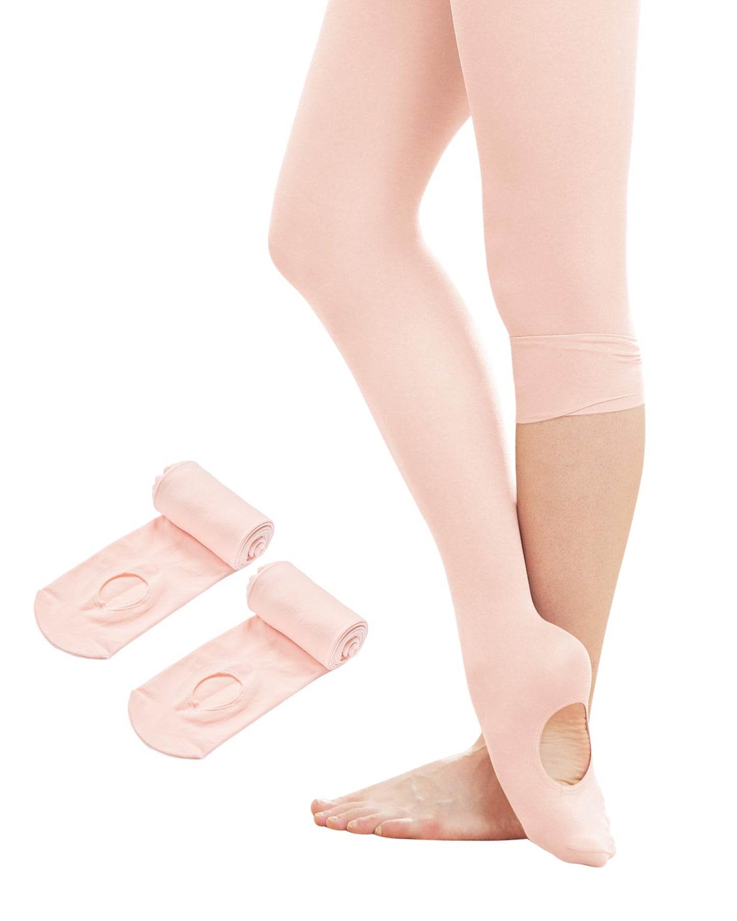 Stelle Women's Ballet Tights Convertible Dance Leggings Ultra Soft Pro Transition Tight(2BP,S)
