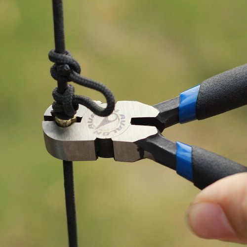 SPG Bow String Nock Points - 40 Packs Arrows Bowstring Nocking Point Set Archery Accessories String Buckle Clip for Recurve Compound Longbow Bows (Red)