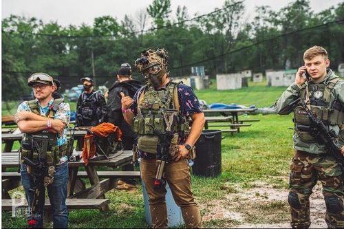 YAKEDA Tactical Chest Mini Rig Vest/Training Mini Rig Adjustable & Detachable with Wing Pouch, Dangler Pouch (MC)