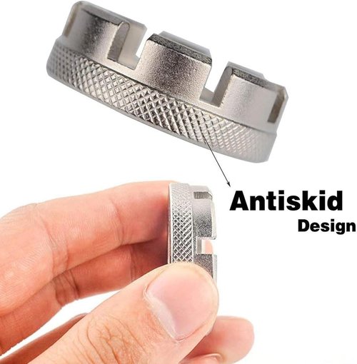 Bike Spoke Wrench Tool 8 Way Hard Steel Adjust Bicycle Wheel Tension 6 Sizes in 1 Pocket Spoke Tools for Bike Repair Adjustment Wrench Correct Kit set of 2