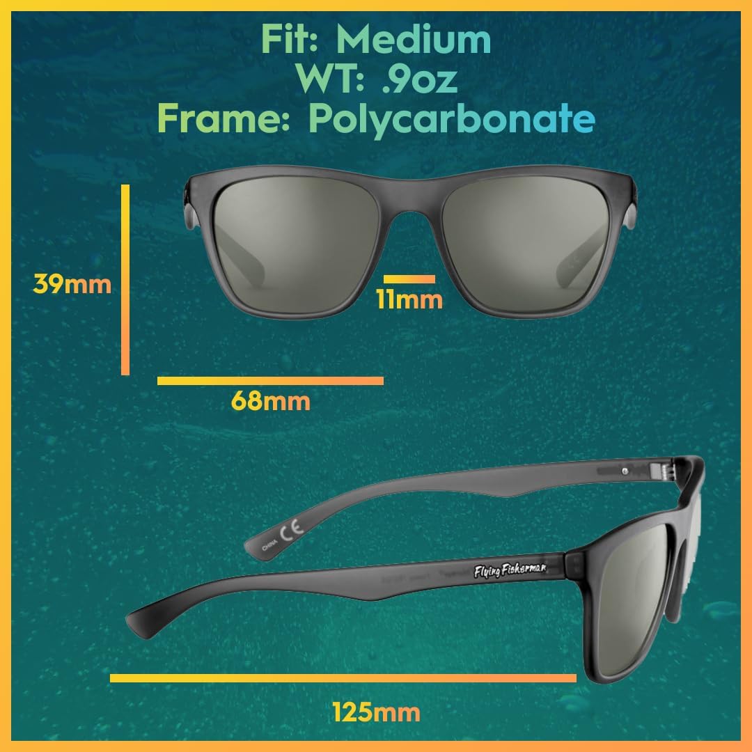 Flying Fisherman Fowey Polarized Sunglasses with AcuTint UV Blocker for Fishing and Outdoor Sports