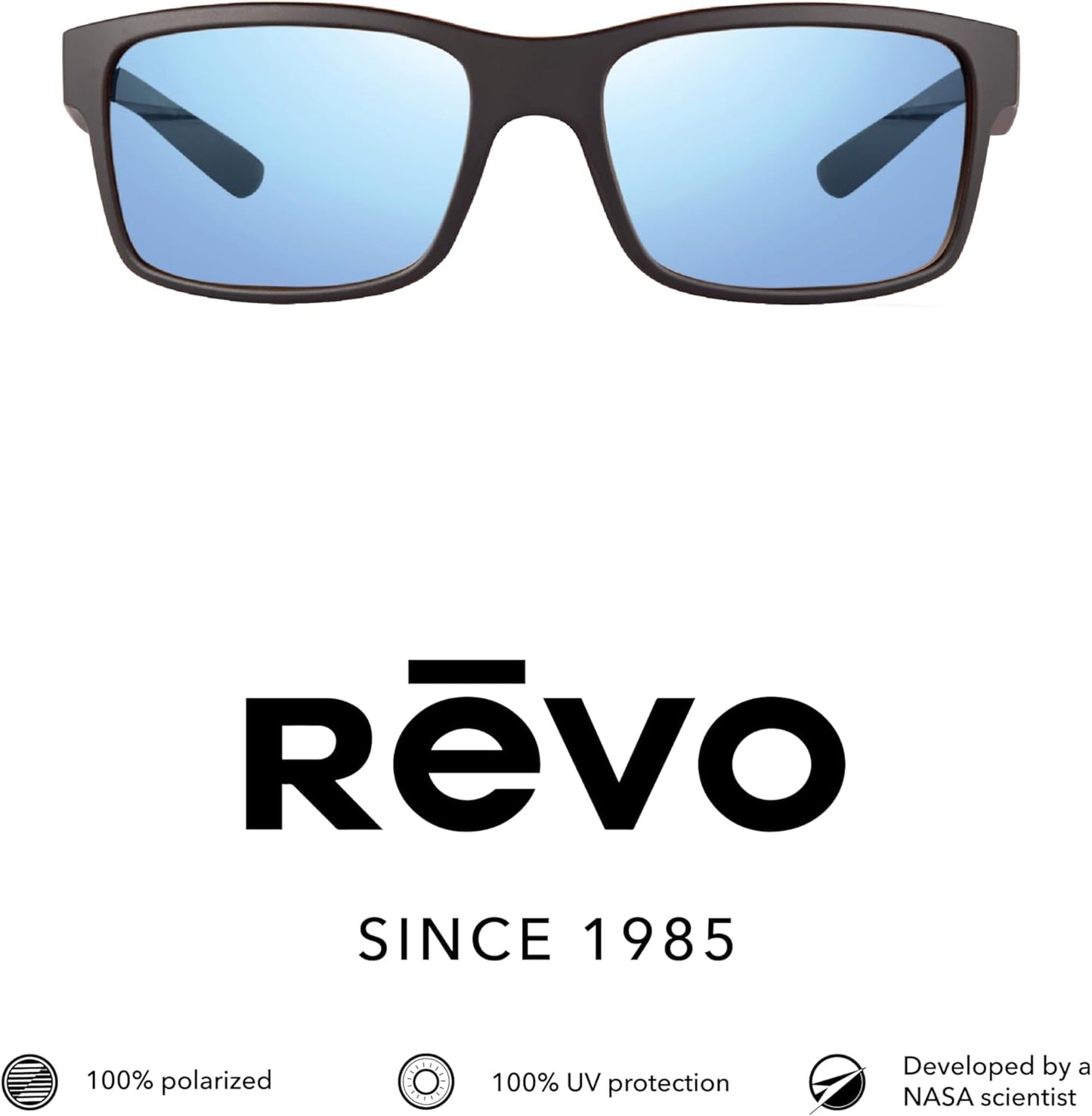 Revo Sunglasses Crawler: Polarized Lens with Performance Rectangle Wrap Frame