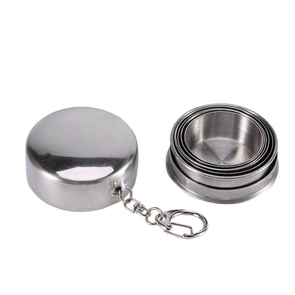 Collapsible,Collapsible Cups for Traveling,Collapsible Cups,Travel Cup,Foldable Cup,Stainless Steel Collapsible Cup Compact, and Portable Travel Cup
