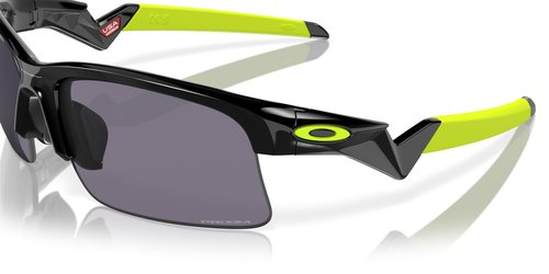 Oakley Youth OJ9013 Capacitor Rectangular Sunglasses, Polished Black/Prizm Grey, 63 mm