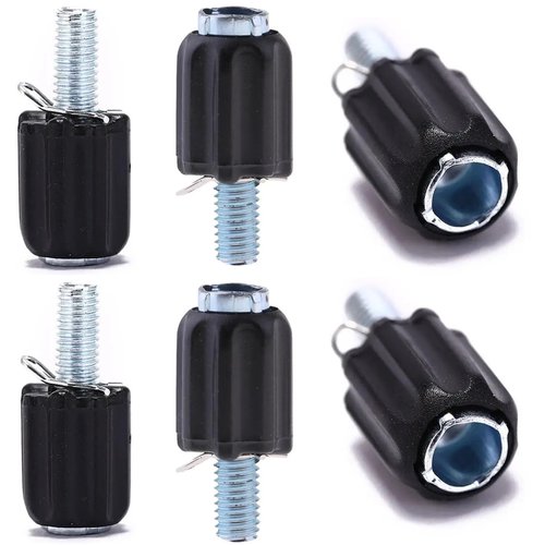 SquEqu 6 Pack Rear Derailleur Barrel Adjuster Replacement Shift Cable Downtube Index M5 Adjusting End Screw for Bike Rear Derailleur Down Tube Housing Stop Gear Shifter