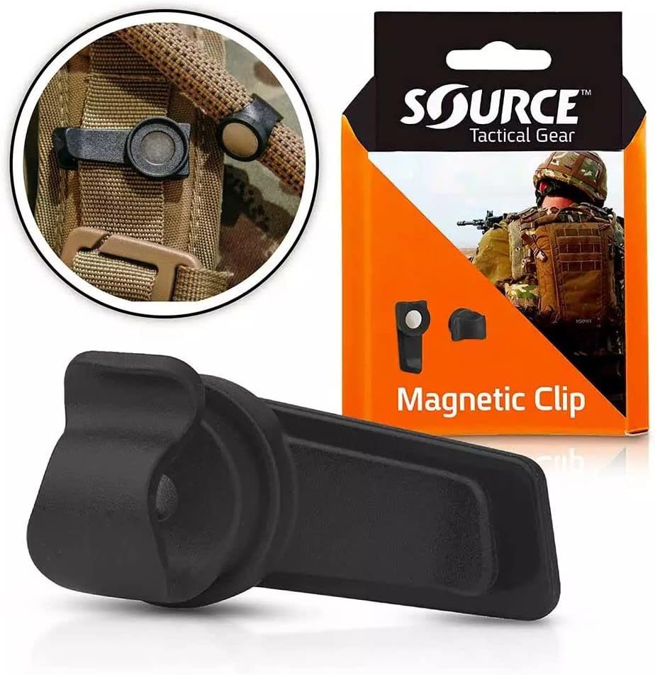Source Tactical Gear Universal Magnetic Tube Holder Clip (Black)