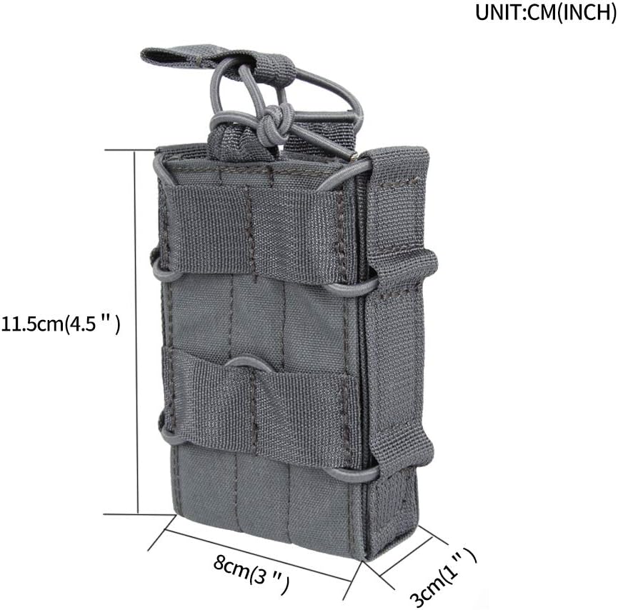 EXCELLENT ELITE SPANKER Tactical Molle Single/Double Open-Top Mag Pouch for M4 M14 M16 AR15 G36 Magazine